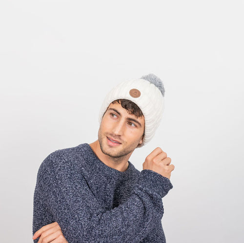 Bonnet Kir Royal Blanc - Polaire - Cabaia - - Cabaia