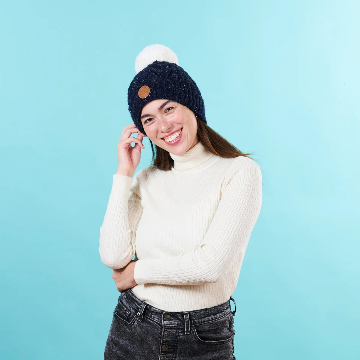 Bonnet Brick Lane Bleu marine - Polaire - Cabaia - 
