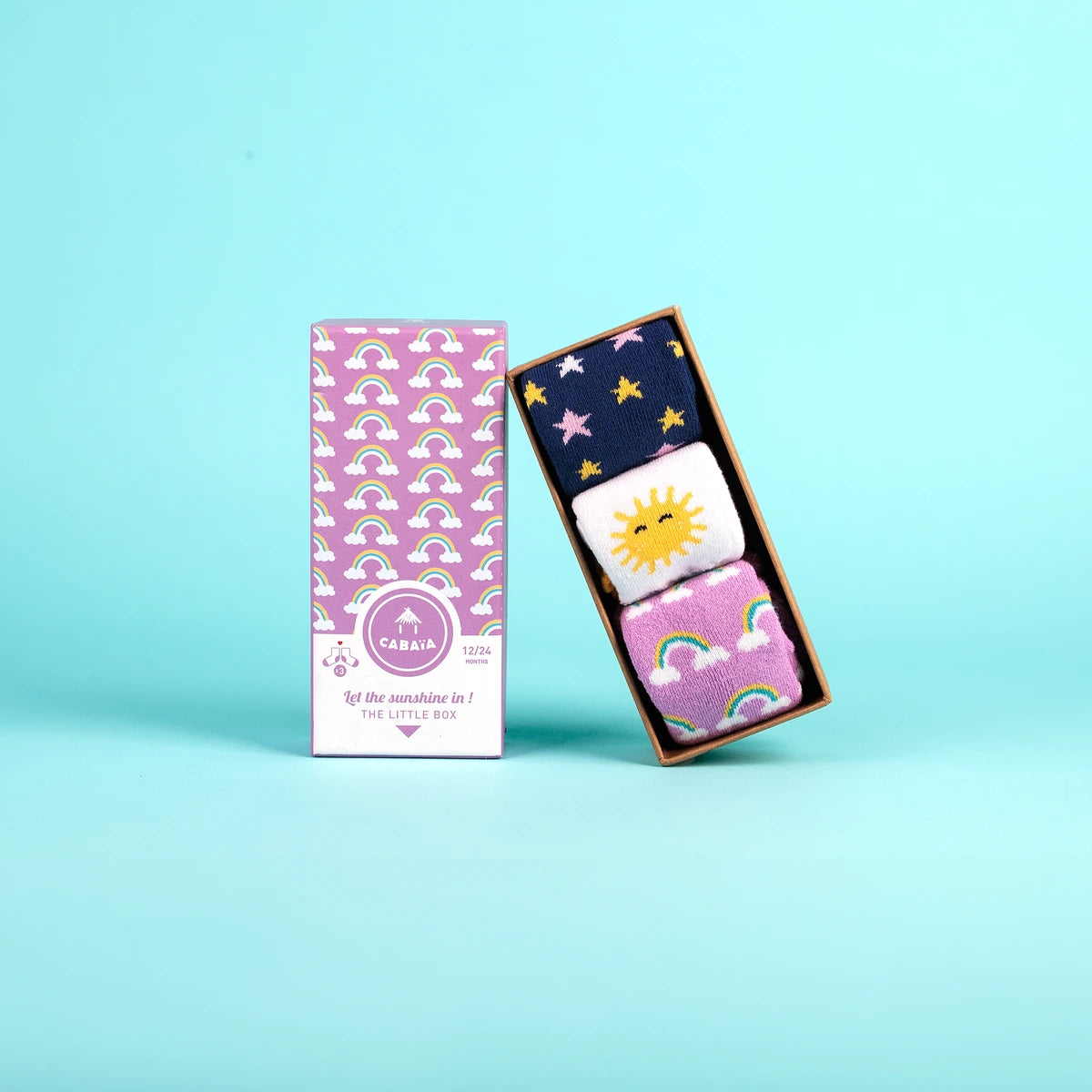 Chaussettes Let The Sunshine In - Pack de chaussettes bébé - Cabaia - 