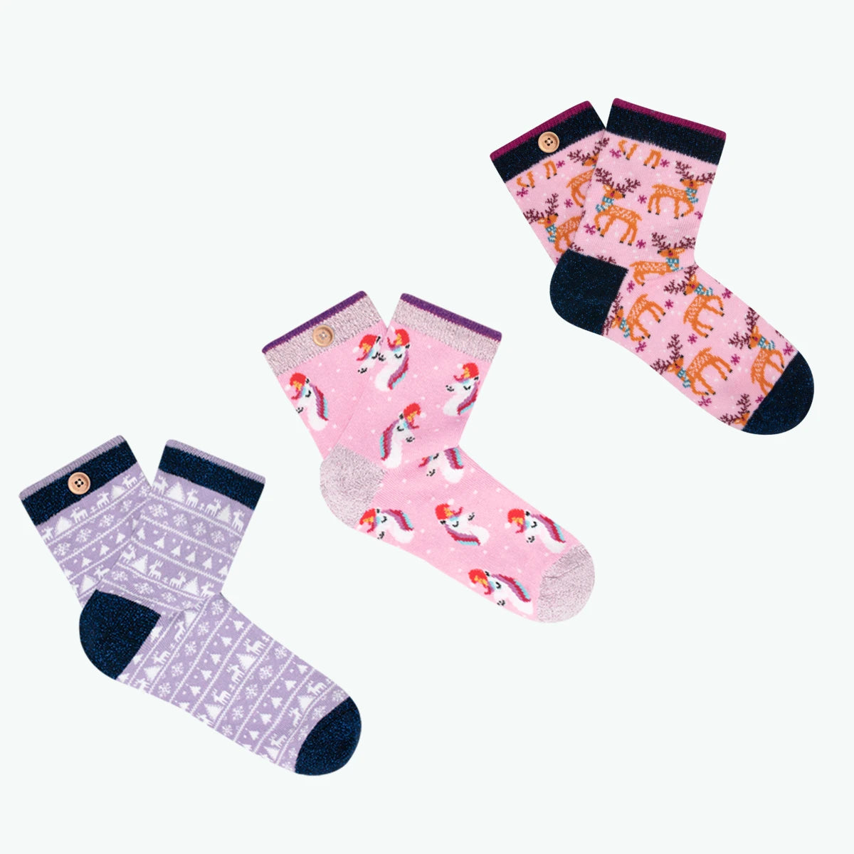 Chaussettes We wish you a pink christmas - Cabaia - 