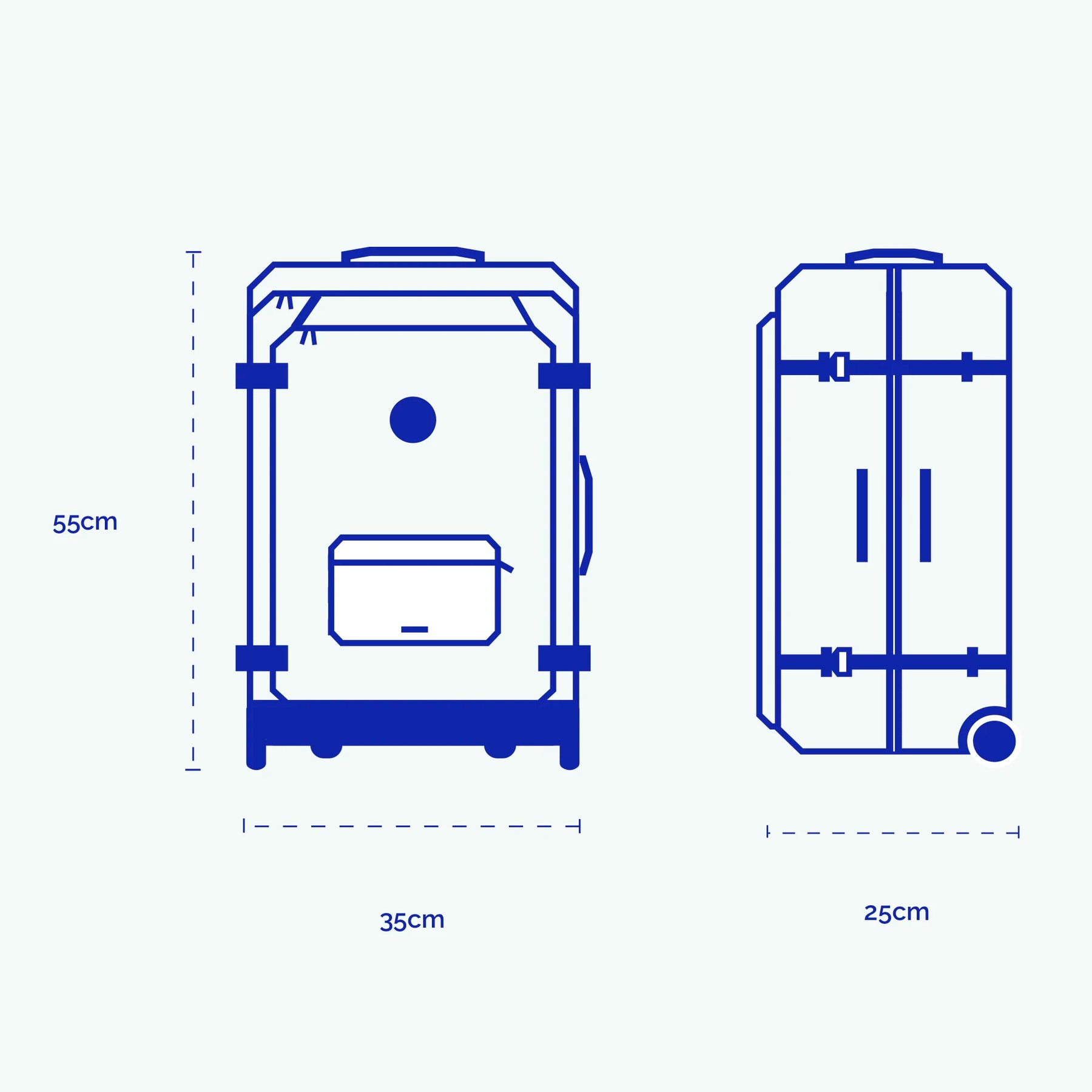 Valise souple 2 roues small Maupiti - Cabaia - 