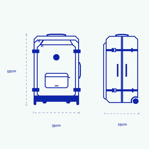 Valise souple 2 roues Small El Cotillo - Cabaia -  - Cabaia