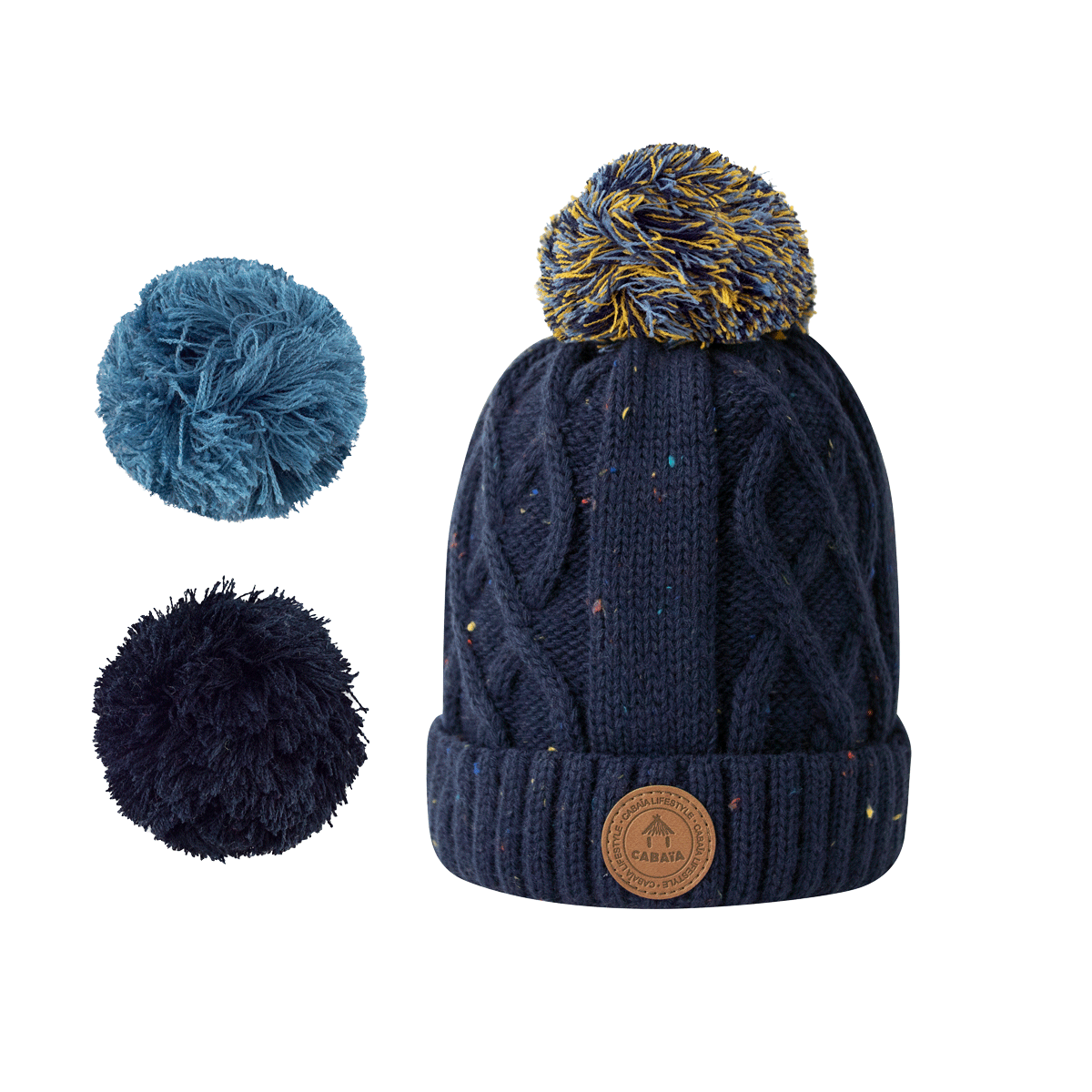 Bonnet Jus de Pomme Navy Bébé - Polaire - Cabaia - 