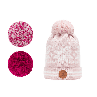 apple-pekin-pink-avec-3-pompons-cabaia-reinvente-les-accessoires-et-vetements-pour-les-femmes-hommes-et-enfants-bonnets-sacs-echarpes-chaussettes-serviettes-de-plage