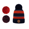 1-bonnets-3-pompoms-interchangeables-iced-coffee-bleu-marine-amp-orange-cabaia