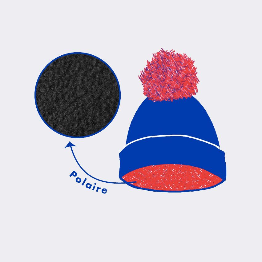 Bonnet Jus de Pomme Coral Enfant - Polaire - Cabaia - 